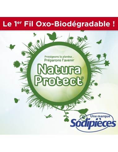 Fil Natura Protect Oxo-biodégradable, coque rond 1,6 mm x 15 m