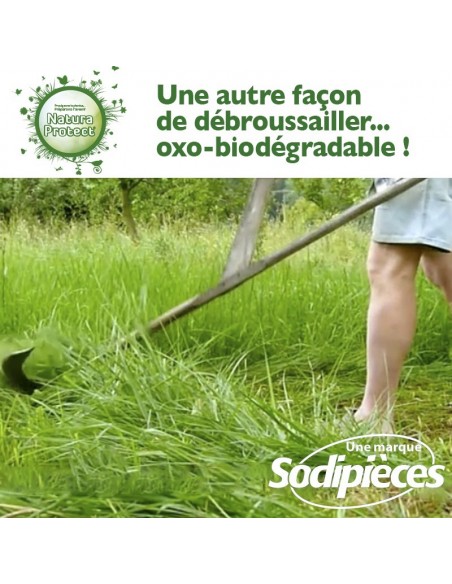 Fil Natura Protect Oxo-biodégradable, coque rond 1,6 mm x 15 m