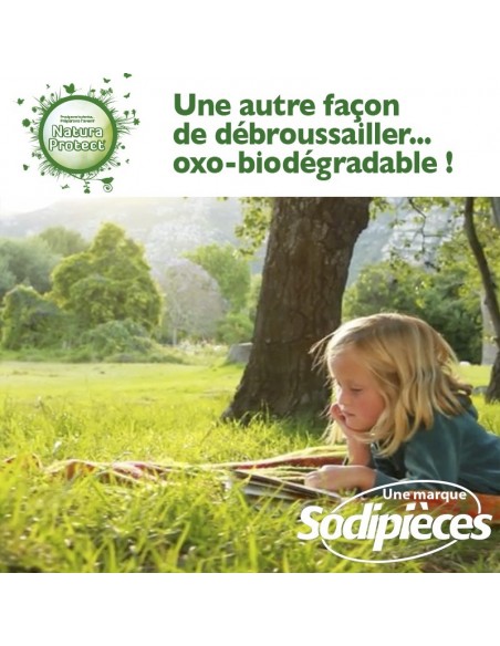 Fil Natura Protect Oxo-biodégradable, coque rond 1,6 mm x 15 m