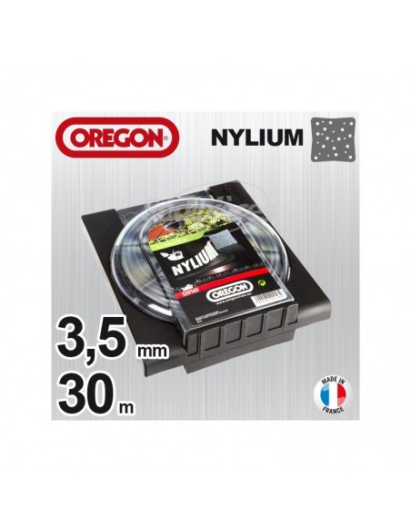 Fil Orégon Nylium carré. 3,5 mm x 30 m pour débroussailleuse