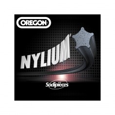 Fil Orégon Nylium étoilé. 3 mm x 240 m pour débroussailleuse 2
