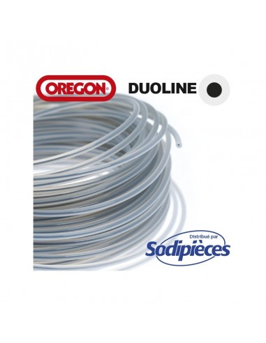 Fil Orégon Duoline rond. 2,4 mm x 180 m pour débroussailleuse