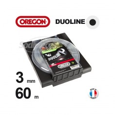 Fil Orégon Duoline rond. 3 mm x 60 m pour débroussailleuse