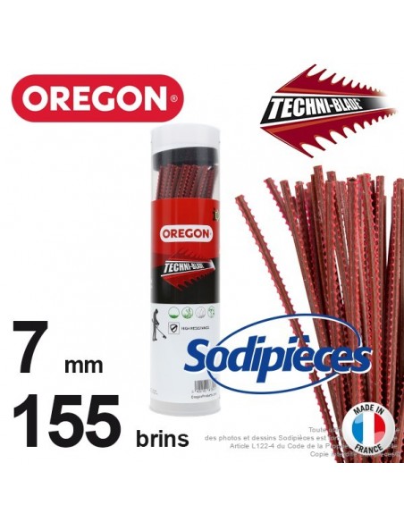 Fil Techni-Blade rouge Oregon. 7 mm. Tube de 155 brins