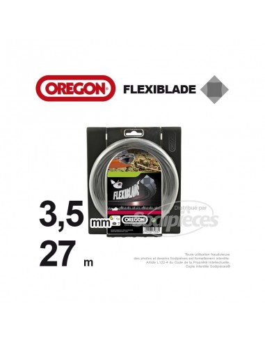 Fil Orégon FlexiBlade® carré. 3,5 mm x 27 m pour débroussailleuse