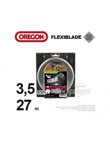 Fil Orégon FlexiBlade® carré. 3,5 mm x 27 m pour débroussailleuse