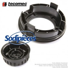 Kit tête débroussailleuse Tecomec Easy Work Ø130 mm. Couvercle inférieur + bouton 2
