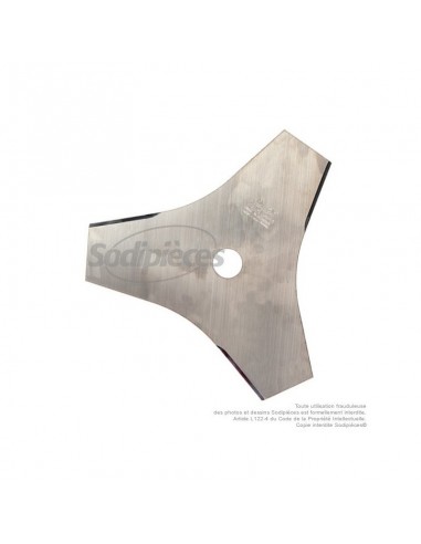 Lame 3 dents. Ø 250 mm. Al 25,4 mm. Ep 2 mm.