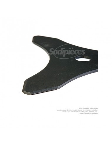 Lame 3 dents. Ø 255 mm. Al 20 mm. Ep 3 mm.