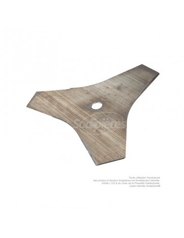 Lame 3 dents. Ø 280 mm. Al 20 mm. Ep 2 mm.
