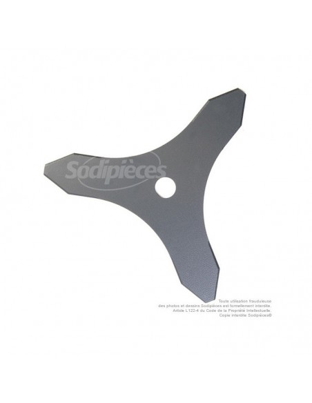 Lame 3 dents. Ø 300 mm. Al 20 mm. Ep 3 mm.