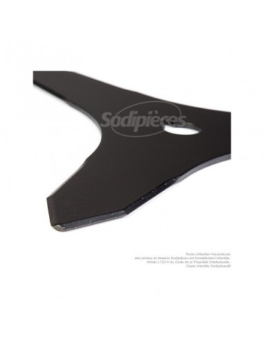 Lame 3 dents. Ø 300 mm. Al 20 mm. Ep 3 mm.