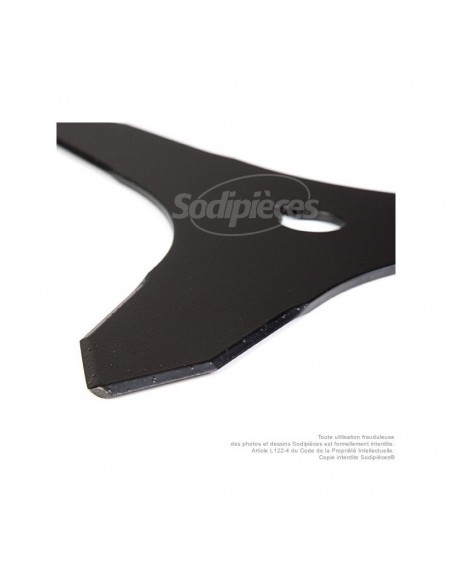 Lame 3 dents. Ø 300 mm. Al 20 mm. Ep 3 mm.