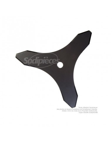 Lame 3 dents. Ø 300 mm. Al 20 mm. Ep 4 mm.