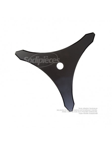 Lame 3 dents. Ø 350 mm. Al 25,4 mm. Ep 4 mm.