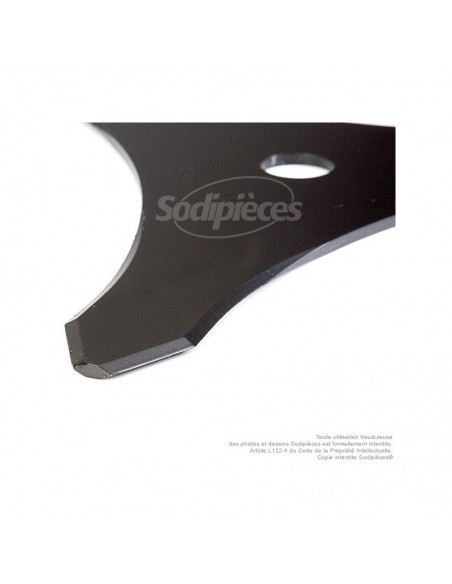 Lame 3 dents. Ø 350 mm. Al 25,4 mm. Ep 4 mm.