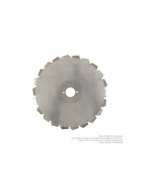 Lame disque 22 dents à gouges dentées Ø 200 mm. Al 25,4 mm. E 1,6 mm