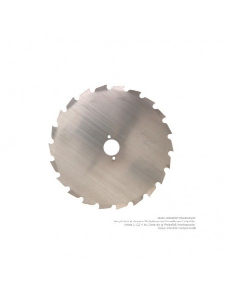 Lame disque 22 dents à gouges Ø 200 mm. Al 25,4 mm. Ep 1,6 mm
