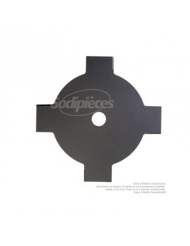 Lame disque 4 dents. Ø 230 mm. Al 25,4 mm. Ep 1,5 mm.