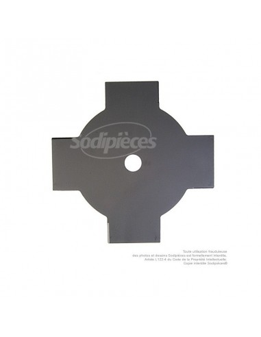 Lame disque 4 dents. Ø 255 mm. Al 25,4 mm. Ep 1,5 mm.