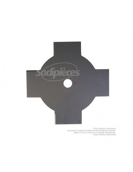 Lame disque 4 dents. Ø 255 mm. Al 25,4 mm. Ep 1,5 mm.