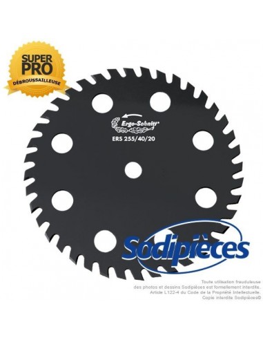 Lame disque 40 dents. Ø 225 mm. Al 20 mm. Ergo-Schnitt 8 aérations.