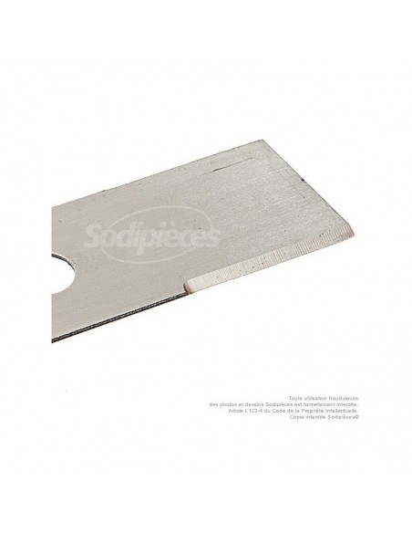 Lame droite. Ø 250 mm. Al 25,4 mm. Ep 2,5 mm.