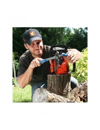 Porte lime affûteur Pferd. Lime 7 mm x 4,5 mm + Ø 5,5 mm