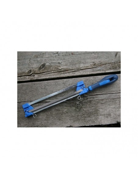 Porte lime affûteur Pferd. Lime 7 mm x 4,5 mm + Ø 5,5 mm