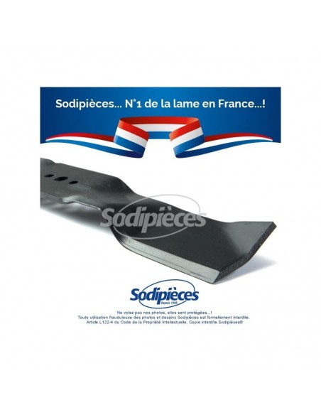 Lame tondeuse 45 cm. Al. 12,3 mm. Pour Husqvarna