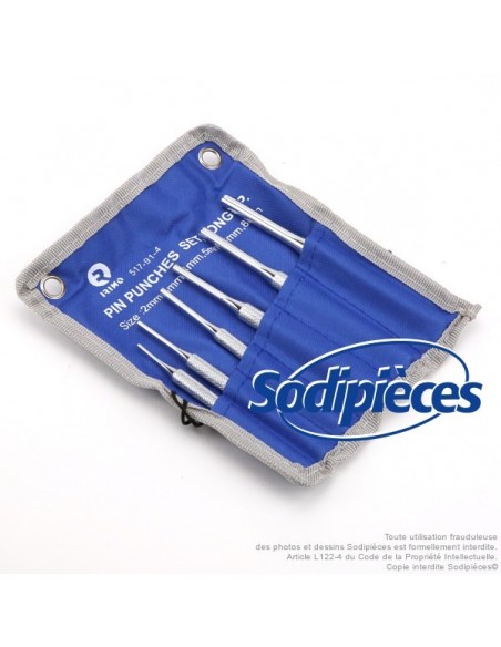 Jeu de 6 chasse goupilles