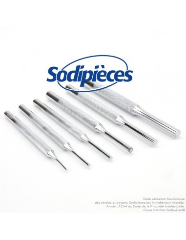 Jeu de 6 chasse goupilles