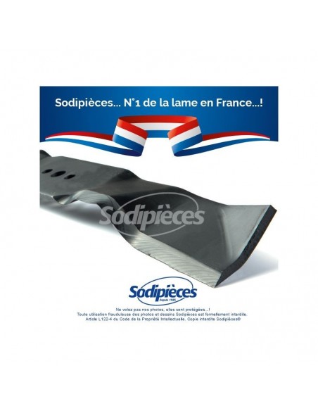 Lame tondeuse 48,2 cm. Al. 12,4 mm. Pour Husqvarna