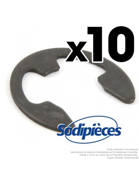 Circlips 3/16" soit 4,76 mm. Par 10