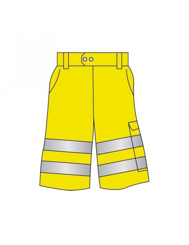 Bermuda jaune fluo taille 2XL