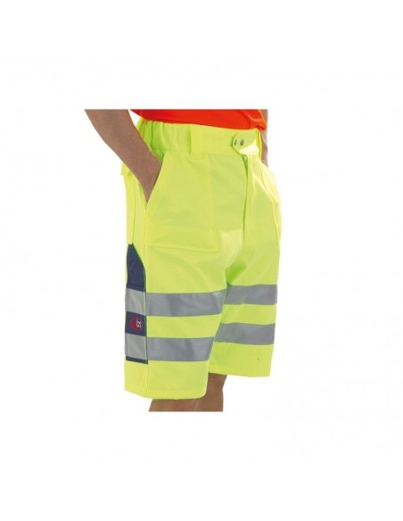 Bermuda jaune fluo taille XL
