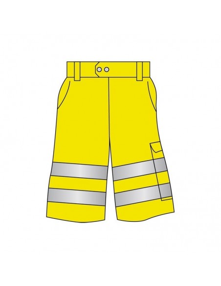 Bermuda jaune fluo taille XL