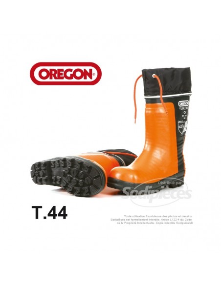 Bottes en caoutchouc Oregon YUKON II pour tronçonneuse. T44