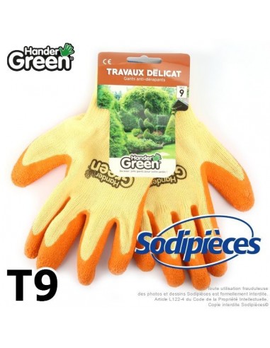 Gants haute qualité. Travaux délicats Multi-fonctionnels. HanderGreen® T9