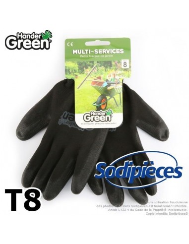 Gants Multi-services. Travaux jardin. HanderGreen® T8