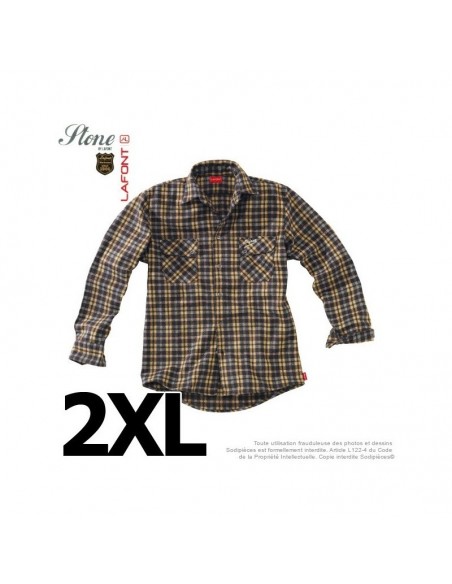 Chemise écossaise. Stone by Lafont. Taille 2XL