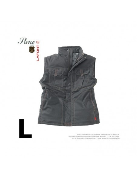 Gilet gris charbon. Stone by Lafont. Taille L