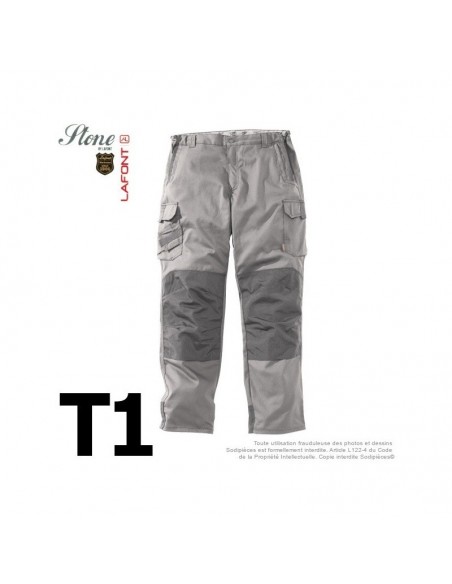 Pantalon gris. Stone by Lafont. Taille 1