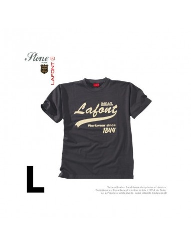 Tshirt gris charbon. Stone by Lafont. Taille L
