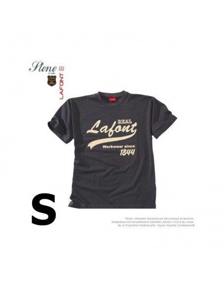 Tshirt gris charbon. Stone by Lafont. Taille S
