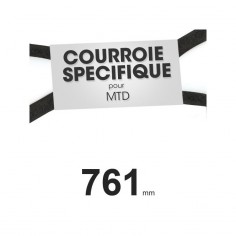 Courroie tondeuse spécifique MTD 7540346. 9,5 mm x 761 mm.