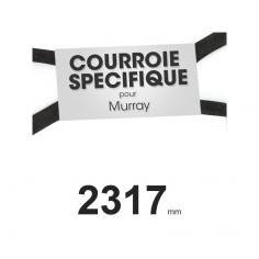 Courroie tondeuse spécifique Murray 37 x 75. Profil W mm x 2317 mm.