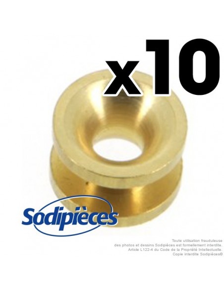 Passe fil pour tête débroussailleuse 3 fils. Par 10