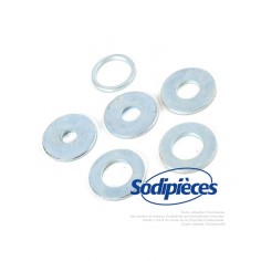 Kit 6 rondelles métalliques pour tête débroussailleuse alu 2 fils
