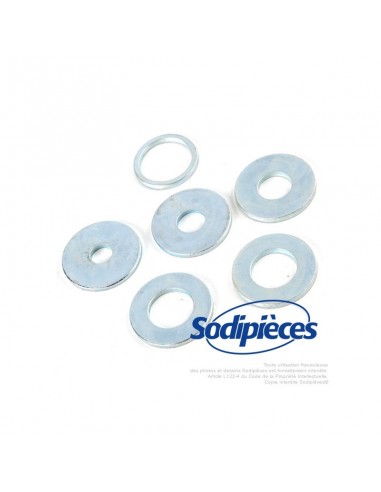 Kit 6 rondelles métalliques pour tête débroussailleuse alu 2 fils